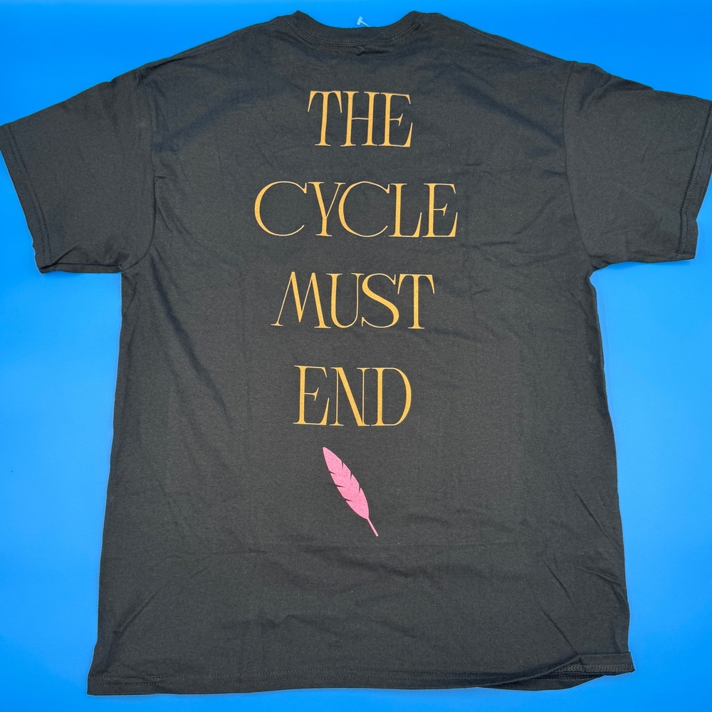 Sleep Token The Cycle Must End T Shirt Black Graphic Tee Size L -‎ Double Sided - Picture 2 of 4